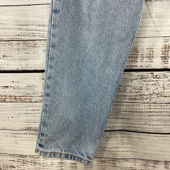 ZARA SIZE 6 28 BLUE WASH MOM JEANS HI RISE PANTS GUC - Picture 8 of 10